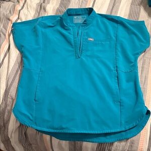 Figs women Teal Montex Scrub Top
